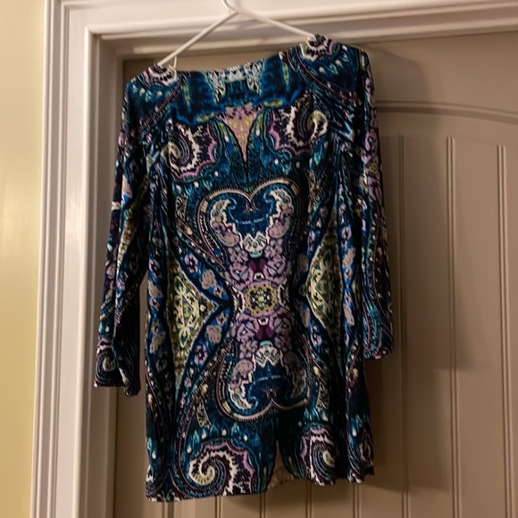 Chico’s Woman’s Long Sleeve Blouse Size 2 Great Condition - Picture 3 of 4